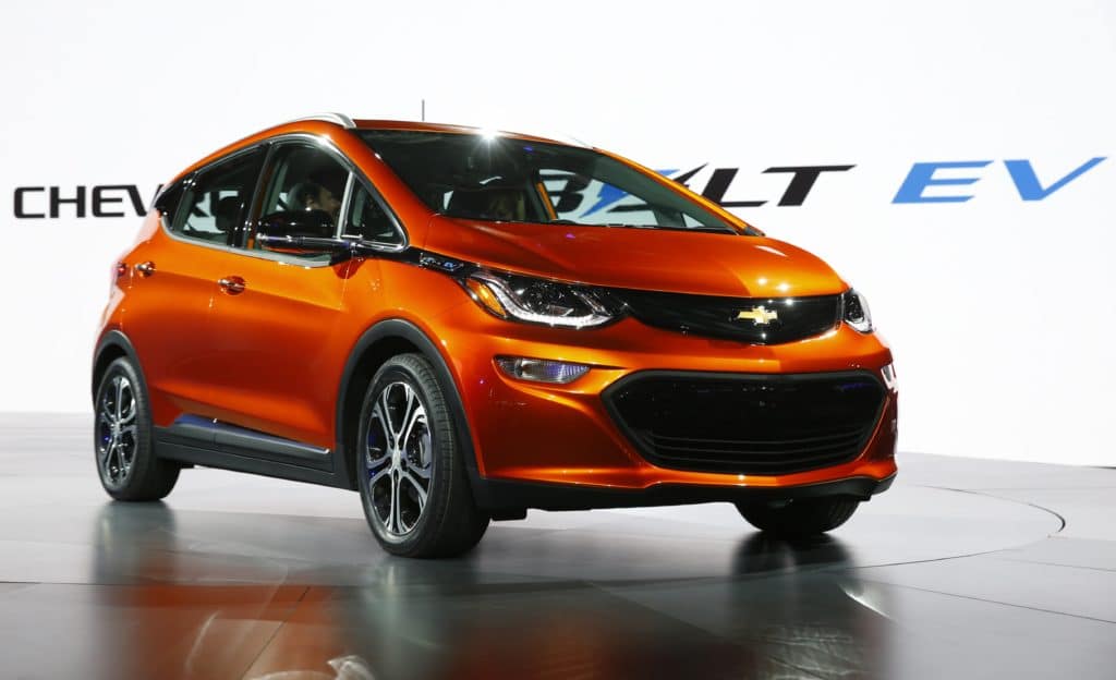 Electric vehicles like this Chevrolet Bolt might emit more particulate matter than comparable internal-combustion-engine cars according to a recent study.