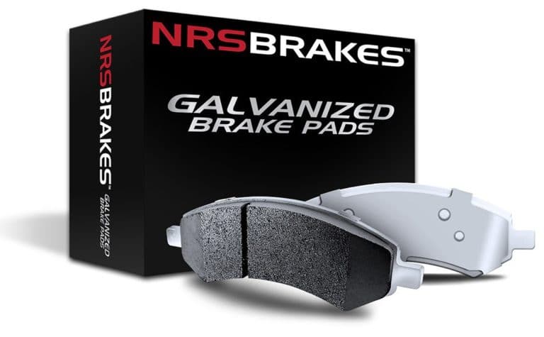 ChrisFix demonstrated the benefits of galvanized brake pads, like these NRS Brakes pads, in a reacent Instagram post