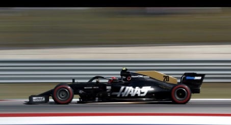 Brake failure forced Haas F! Team's Magnussen out of U.S. Grand Prix