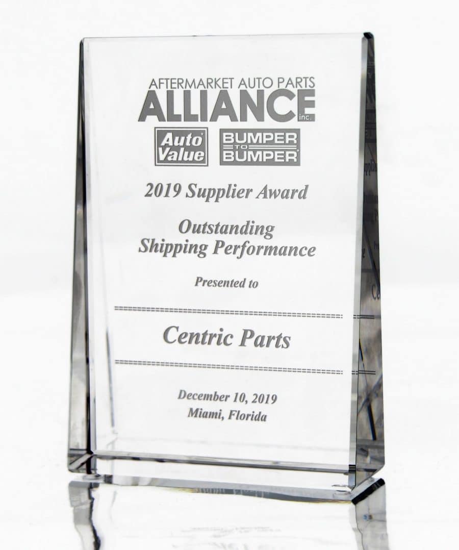 Centric Parts Awarded for Outstanding Service Levels by the Automotive Aftermarket