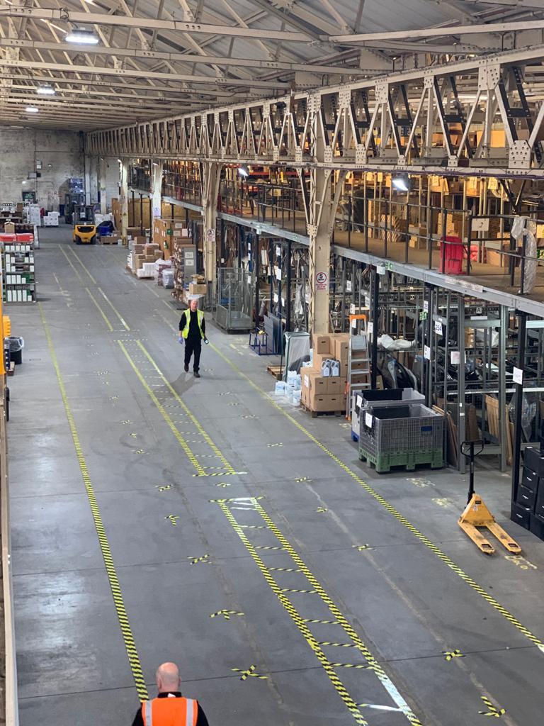 AutopartsUK implemented social-distancing measures throughout its operations including a one-way system in its warehouse