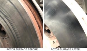 Rotor surface condition and transfer layer improved after the PFC test