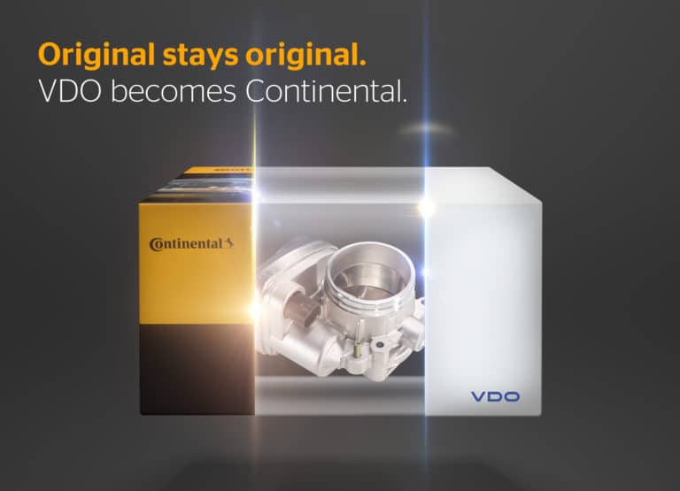 New brand, proven original part: VDO becomes Continental in the passenger car aftermarket.