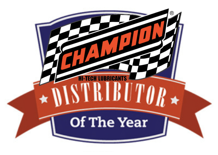 Stirling Lubricants was named Champion Oil distributor of the year