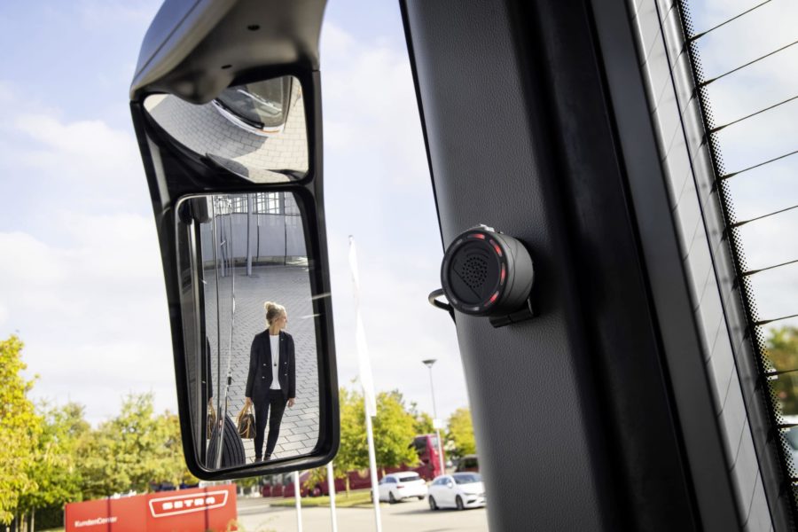Sideguard Assist has been fitted to more than 250 Daimler buses in Germany