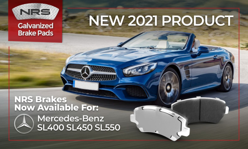 NRS Brakes added galvanized pads for Mercedes-Benz V8s