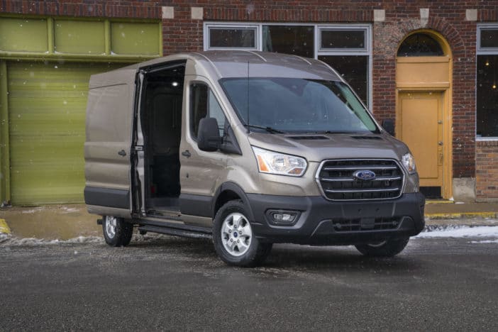 Ford is recalling 24 Transit vans to repair the parking-brake cable