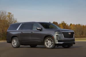 The 2021 Cadillac Escalade is a sport utility vehicle fit for a king - and his royal family