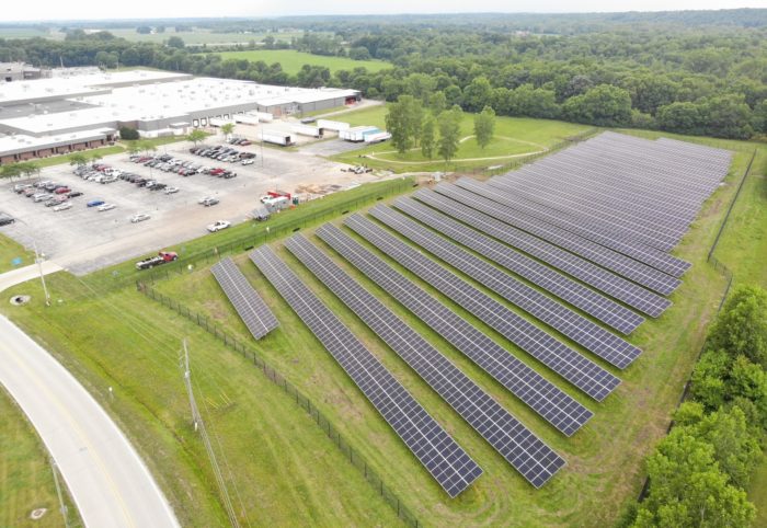 Solar Array Online for Bendix Huntington Facility