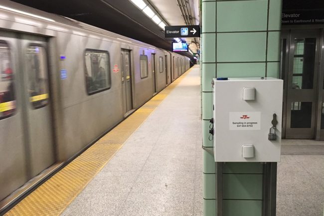 A U of T study showed improved air quality in Toronot subway where newer trains with less friction braking operated