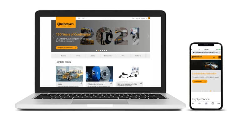 Continental has launched a new North American Aftermarket website