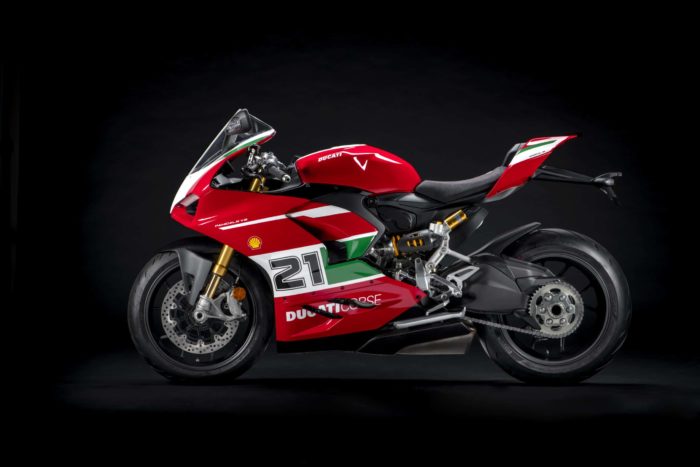 Ducati created the Panigale V2 Bayliss 1st Championship 20th Anniversary motorcycle with Brembo braking components