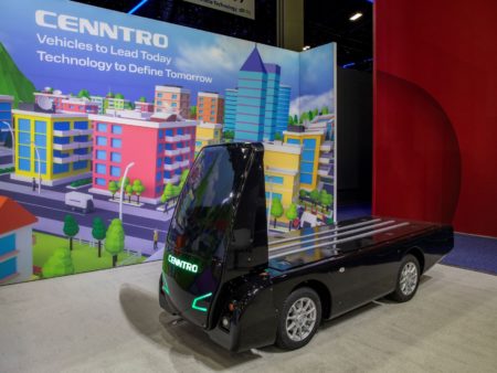 Cenntro unveiled the iChassis AV AI skateboard at the recent CES