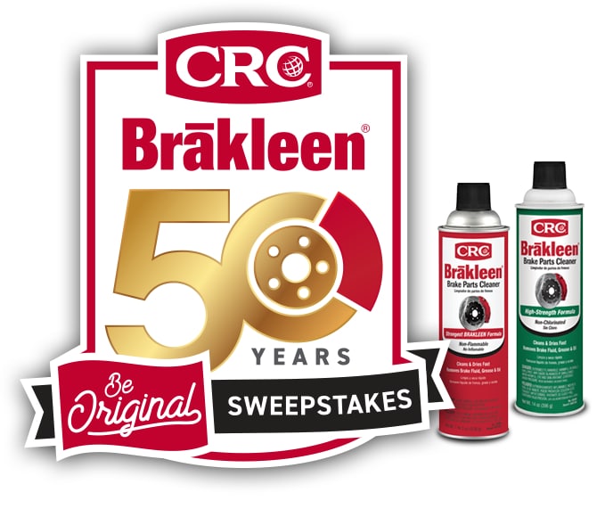 CRC Brākleen® celebrates its 50th anniversary with a customer contest