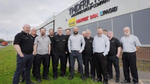 Members of the TMD Friction (U.K.) engineering excellence department