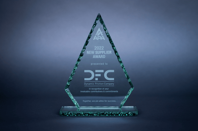 DFC Receives the APA 2022 New Supplier Award