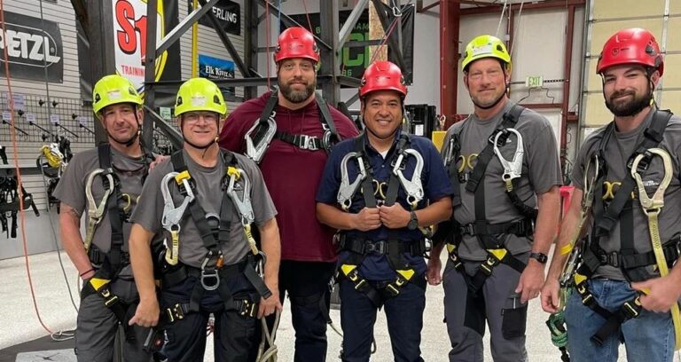 A Dellner group recently received height-safety training