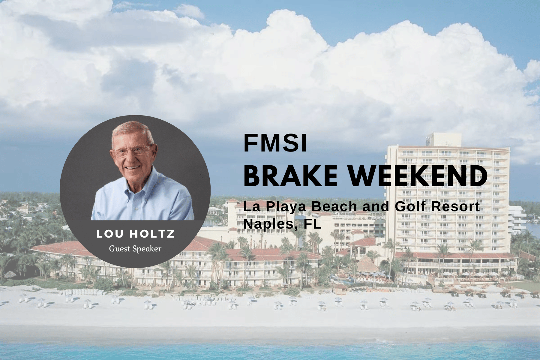 Coach Lou Holtz featured at FMSI 2023 Brake Weekend