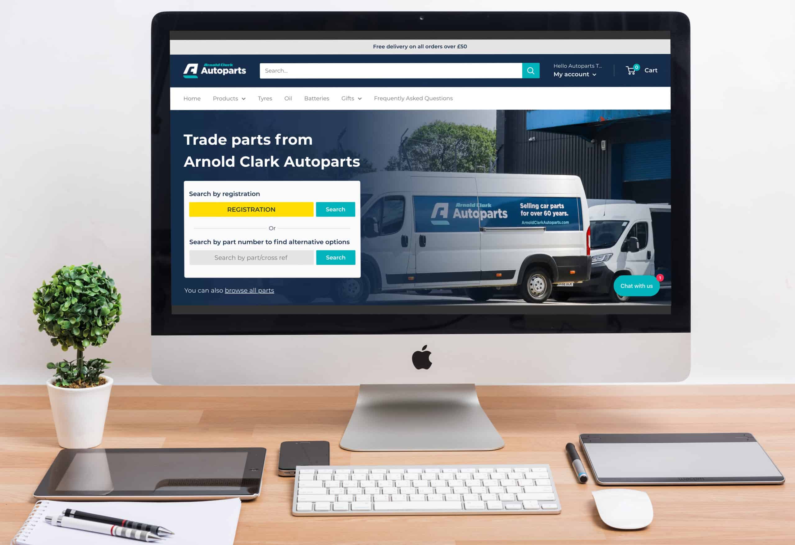 Arnold Clark Autoparts has launched a new trade website