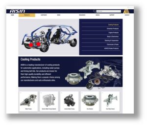 AISIN launched a new aftermarket website