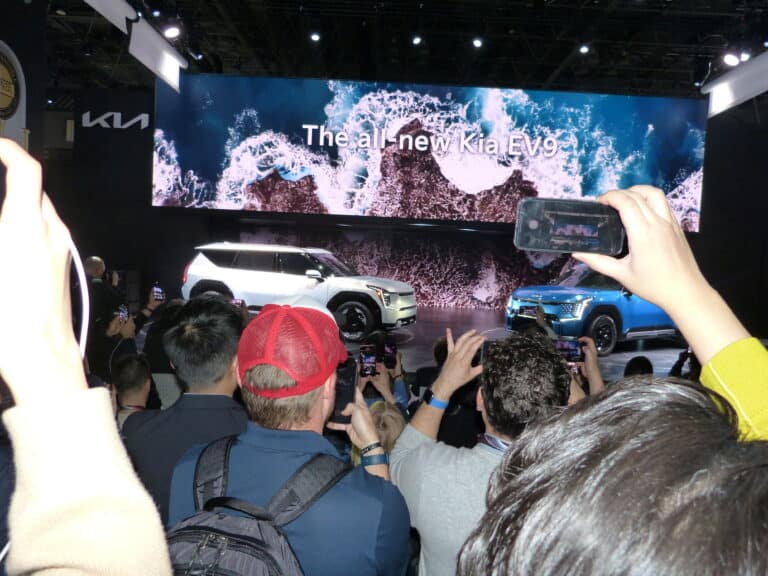 Kia unveiled its new EV9 three-row SUV