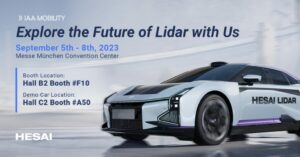Hesai will showcase its lidar at the upcoming IAA Mobility 2023
