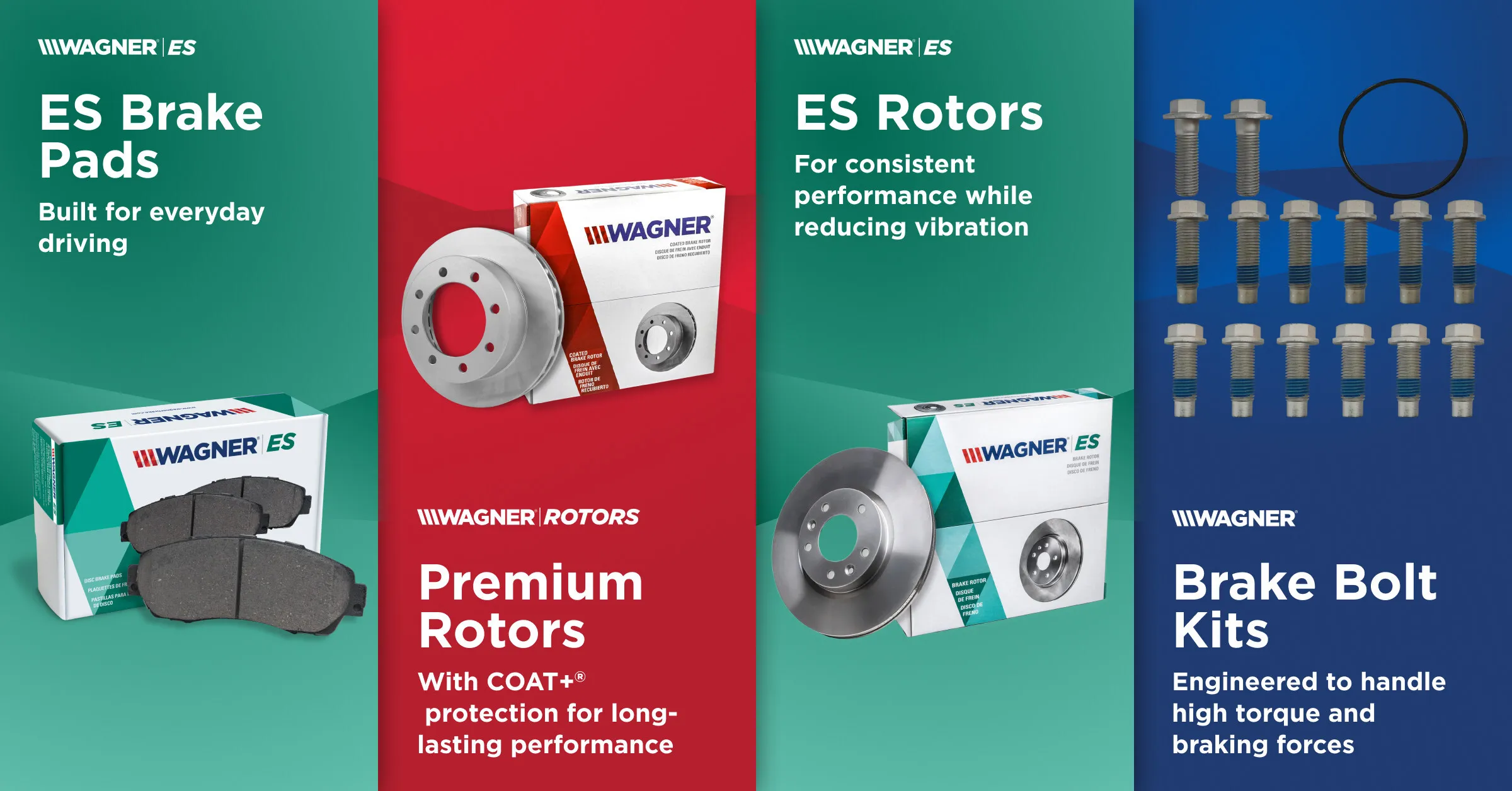 Wagner Adds ES Pads, ES Rotors, and Brake Bolt Kits to Aftermarket Lineup