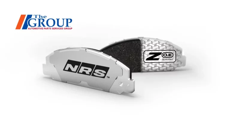 NRS Galvanized Brakes pad showing galvanized steel backing plate and mechanical attachment hooks for friction material