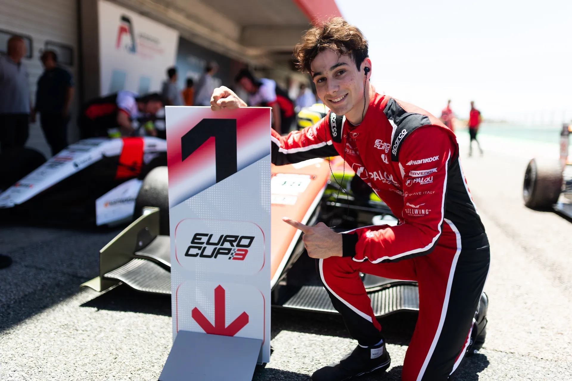 James Egozi after his Eurocup-3 win at Portimão