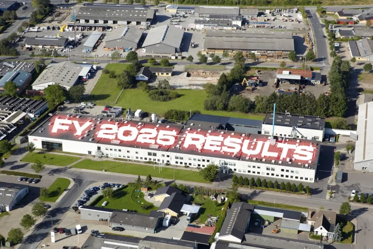SBS Friction FY 2025 results graphic for the Danish brake-pad manufacturer