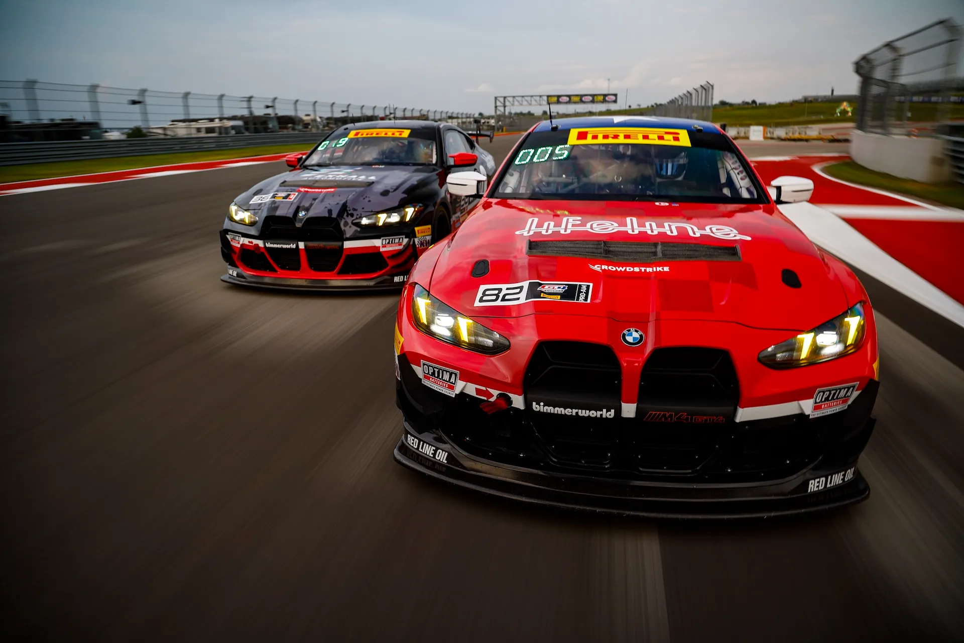 BMW performance cars competing in SRO at Circuit of the Americas.