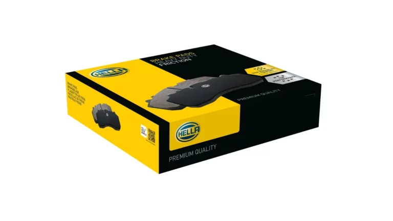 HELLA commercial vehicle brake pads for trucks, buses, and trailers from the FORVIA HELLA aftermarket brake portfolio
