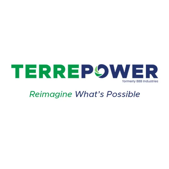 TERREPOWER logo accompanying the company's new corporate tagline Reimagine What's Possible