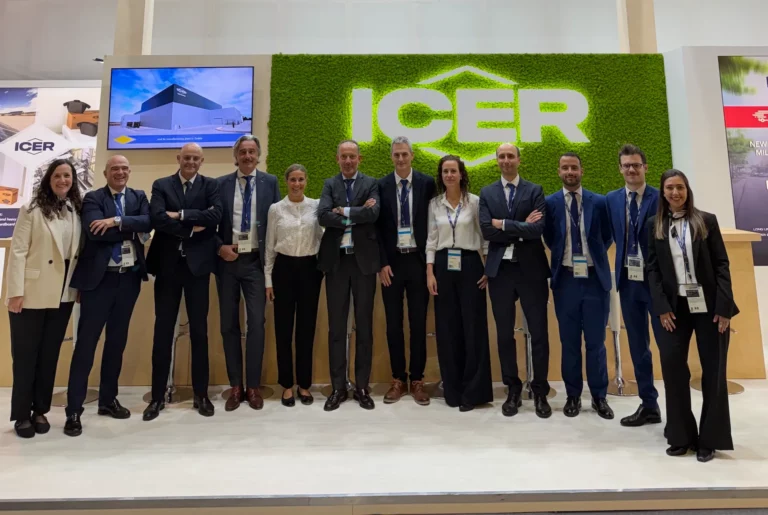 ICER Brakes stand in Hall 3.0 at Automechanika Frankfurt 2026 showing First to Market brake pad references