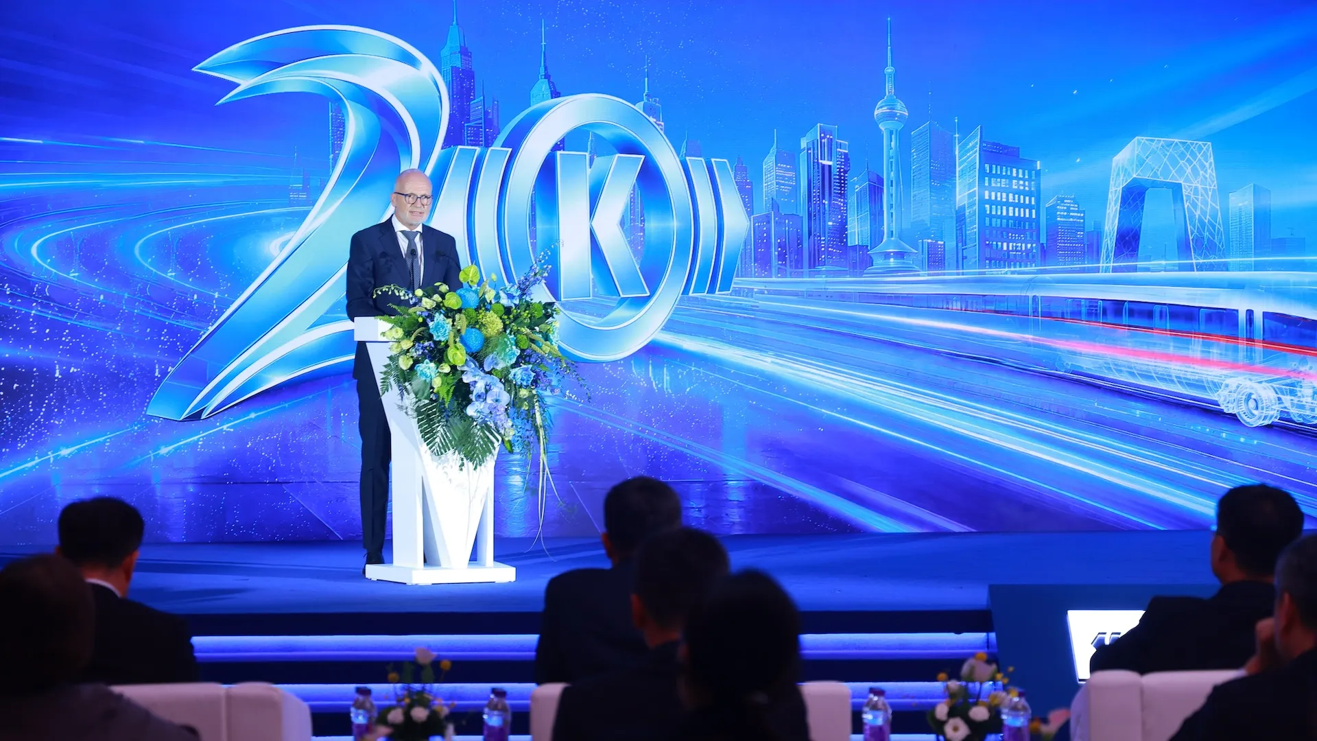 Knorr-Bremse Executive Board Member for Rail Nicolas Lange at the China Freight Cooperation Program signing event in Beijing